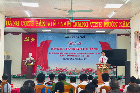 Hội thi Báo cáo viên, tuyên truyền viên giỏi năm 2026 xã Pa Ủ