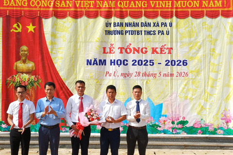 Các đơn vị trường học trên địa bàn xã Pa Ủ tổ chức Lễ tổng kết  năm học 2025 - 2026