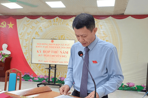 HỘI ĐỒNG NHÂN DÂN XÃ PA Ủ TỔ CHỨC KỲ HỌP THỨ NĂM (KỲ HỌP CHUYÊN ĐỀ), KHÓA XXII, NHIỆM KỲ 2026 - 2031